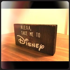Alexa, Take me to Disney sign